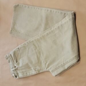 UNIQLO Size 26 Light Khaki-Green Wide Straight Leg Jeans, High Rise,  EUC